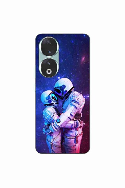 OEM Husa compatibila cu Honor 90 5G Silicon Gel Tpu Model Astronauts Couple