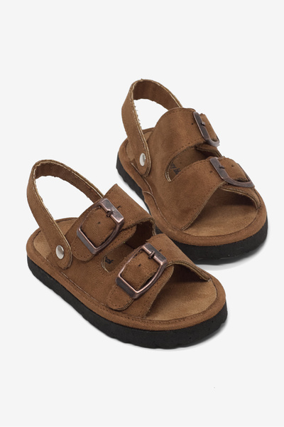 Tonny Black Dječje unisex sandale za bebe, bež boje, udobnog kroja, sa dvostr...