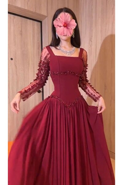 NALA FASHION Luxury Evening Dress in Oudi Color