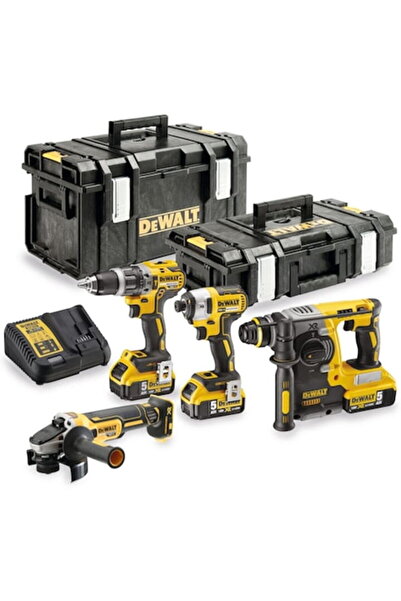 Dewalt DCK422P3 Kit de 4 unelte fără fir de 18V (Mașină de găurit, Mașină de ...