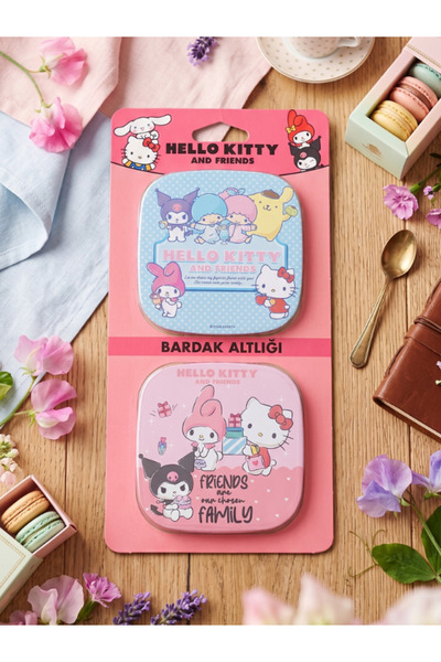 GiFi Hello Kitty & Kuromi Licensed Set of 2 Coasters