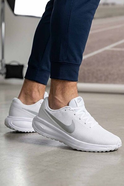 Nike Men's White Running Shoes - Lightweight and Breathable Casual Walking Sn...