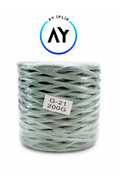 AY COTTON Premium Rafya 200gr İthal Rafya İp Çanta İpi,Supla İpi,Runner İpi 2...