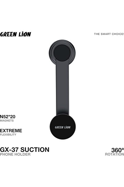 Green Lion حامل هاتف GX-37 بخاصية الشفط، متوافق مع Magsafe، دوران 360 درجة ° ...