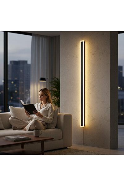 SANITEXPERT Aplică LED Liniară Exterior/Interior SNT75998, 35W, Negru Mat, 17...