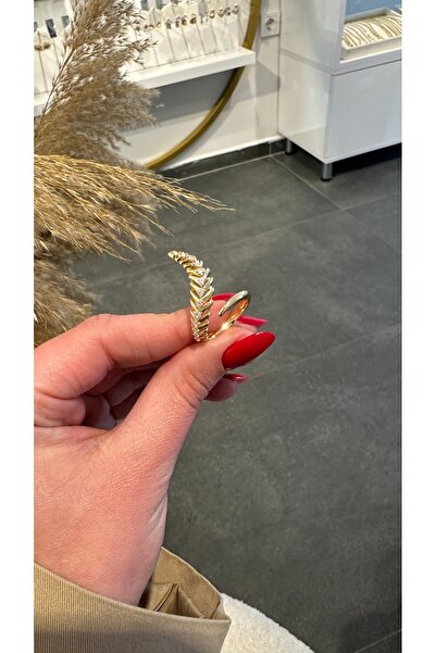 GLARE JEWELRY CO Design Leaf Tree Branch Model Zircon Stone Adjustable Stainl...