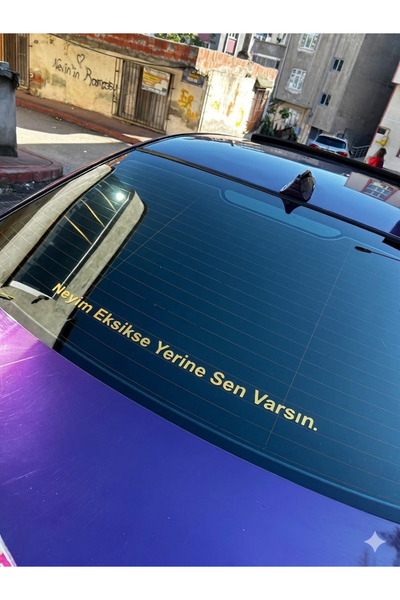 aemedia Kisiye ozel yazi araba folyo 55 cm