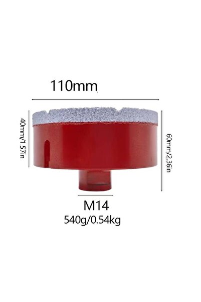 Romania 110 mm – Diamond Core Drill M14, Industrial Class (Porcelain Tile & G...