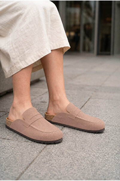 Lucy Shoes Luvra Laceless Genuine Suede Leather Women's Casual Cork Sole Loaf...