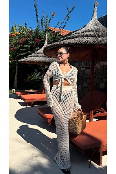 TOFAN TRİKO Mari̇na Model Tri̇ko Beach Suit