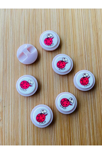 Lorin hobi Plastic Figured Baby Button with Bottom Attachment 14 mm 6 Pieces ...