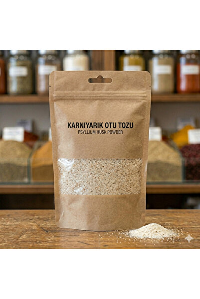Natural Bayrak Baharat Karnıyarık Otu Tozu 100 Gr - Saf Psyllium Husk Powder ...