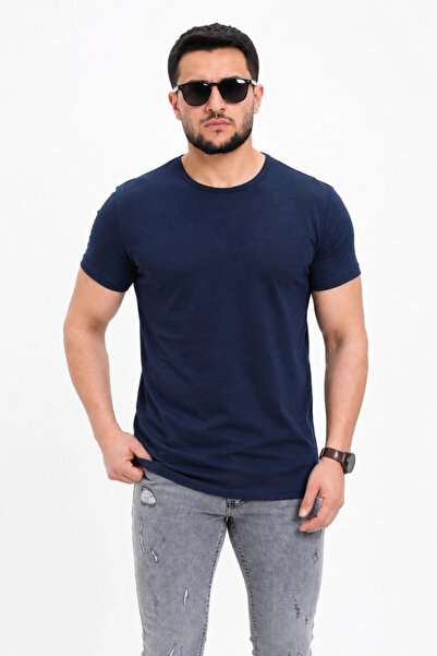 Asmedo Men's Basic T-Shirt Crew Neck Short Sleeve Casual Summer Slim Fit T-Sh...