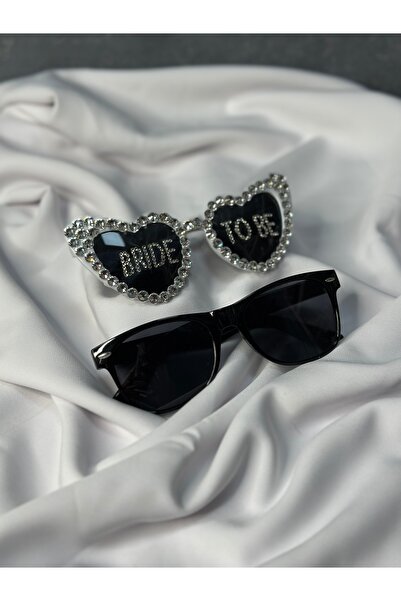 Limelia Bride to Be Written Bridal Sunglasses Glasses for Party 2-Pack