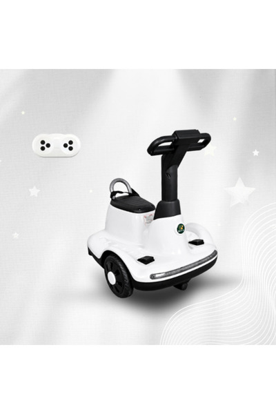 BIT1 Haba Electric Scooter for Children - 6V Power White Color Children's Sco...