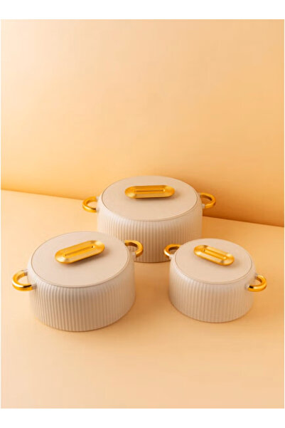 kastalya Luxury Thermal Insulated Food Warmer Containers |   3 Multiple Sizes |   Capacities 1000 - 1500 - 2500 ml |   Double Thermal Insulation |   Stylish Design for Kitchen and Dining