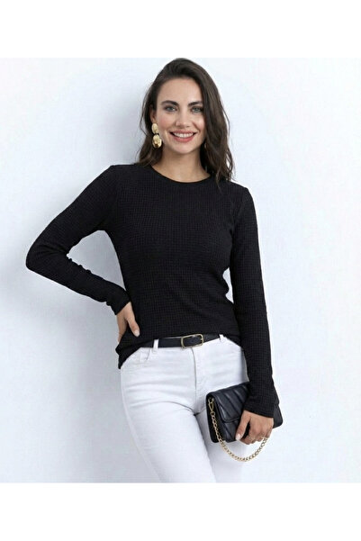 Efnaz style Women's Long Sleeve Crew Neck Knitwear Sweater