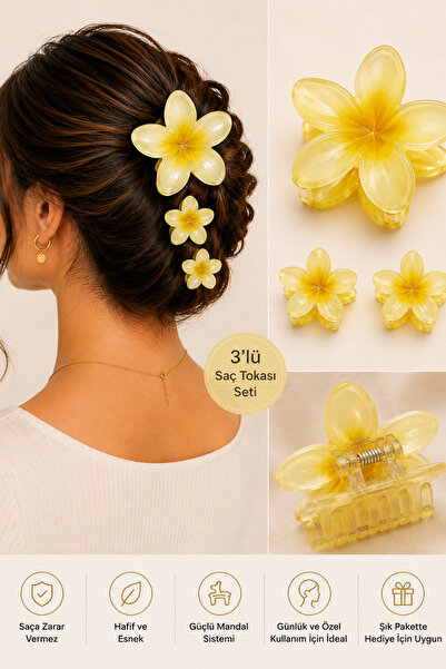 Trend Mixs Floral Hair Clip Set Mini Hairpin Barrette Transparent Women Hair ...