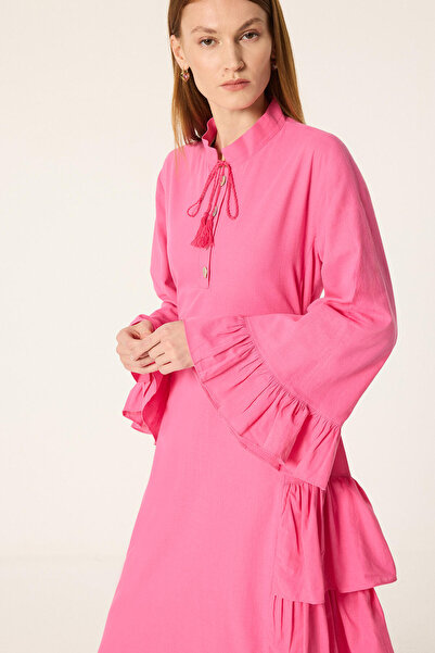 Touché Privé Flying Detailed Linen Dress