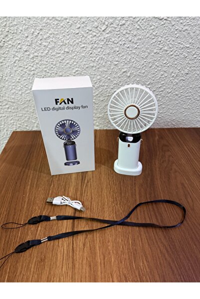 GNC DİJİTAL GÖSTERGELİ SARJLI EL FANI MASAÜSTÜ VE ELDE KULLANIM