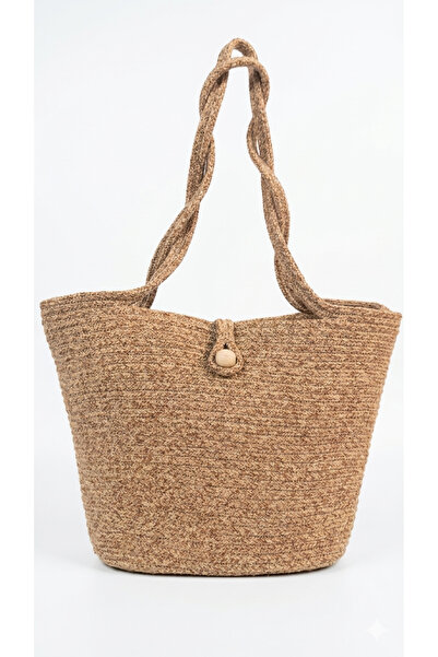 Dugka Atölye Wicker Beach Bag