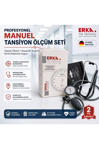 Erka Stetoskoplu Manuel Tansiyon Ölçüm Cihazı I Stetoskoplu Manuel Tansiyon A...