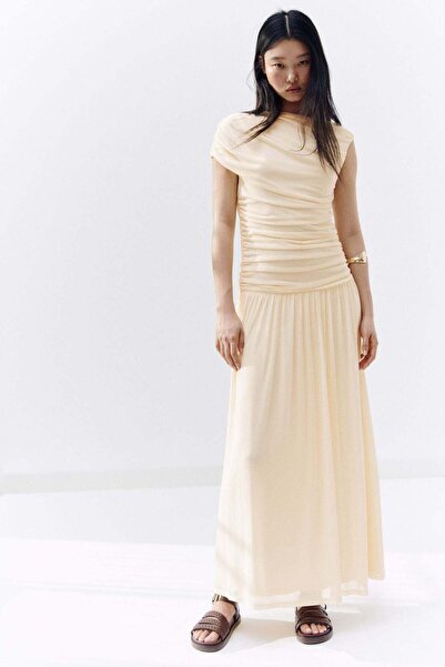 H&M Draped mesh dress