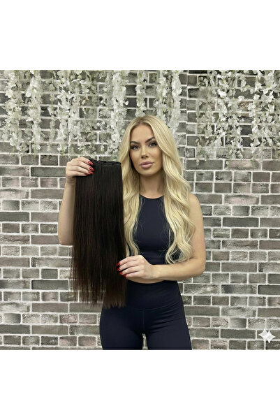 Marpessa Fiber Sentetik Yarımay Çıt Çıt Postiş Saç – Isıya Dayanıklı - Yıkana...