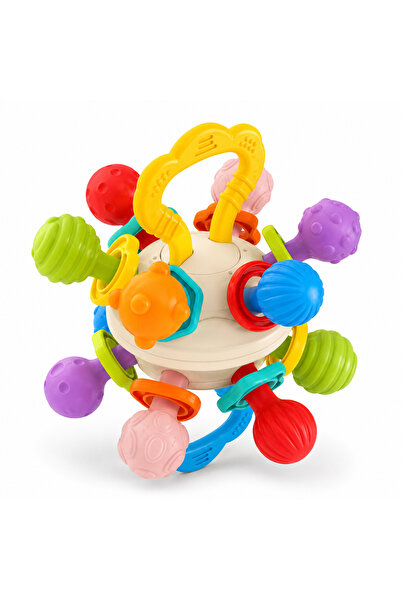 PinkBlue Educational Teething Toy for Babies – Sensory Activity Ball, 0+ Months