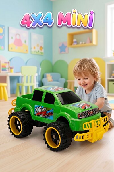 Tıfıl Toys Mini Canavar Kamyon! Büyük Tekerlekli Renkli Dev 4x4 Eğlenceli Off...