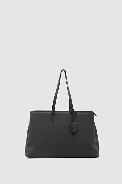 Shule Bags 15" Twill Dokulu Teknik Kumaş Laptop Çantası Siyah