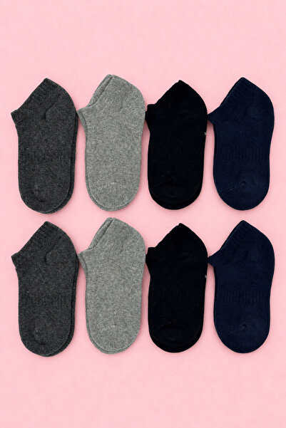 ZENGİN 8 Pack Winter Children's Sports Socks Set with Towel Lining Seamless T...