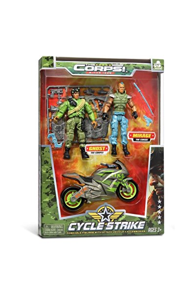 Lanard Toys Set of 2 figures and military vehicle, Lanard, The Corps Universe...