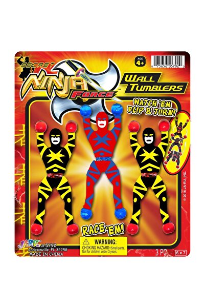 Jaru Set 3 figurine flexibile Jaru, Ninja Force