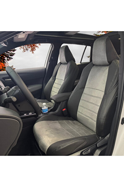 K-Design TOYOTA COROLLA CROSS Araca Özel Oto Koltuk Kılıfı - Tay Tüyü ve 1.Ka...