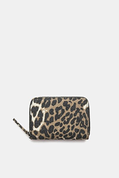 Pull & Bear Leopar desenli cüzdan