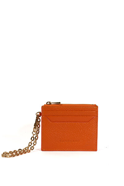 TANGCARF Genuine Leather Chain Women's Card Holder |   Liora 3237