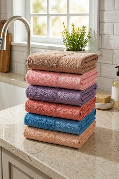 Bella Home Nurpak 30X50 Diamond Kitchen Towel |   6 Pieces |   100% Cotton | ...