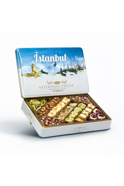 Tuğba Kuruyemiş Traditional Flavors Metal Box 540 Gr (Istanbul)