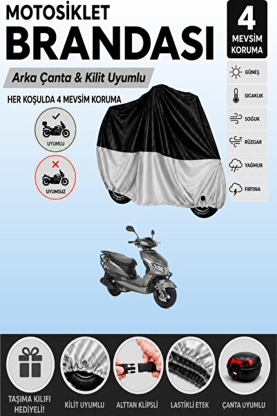 Cemku Double Black Top - Gray Bottom, Rear Bag Compatible Kuba Rosewood Motor...