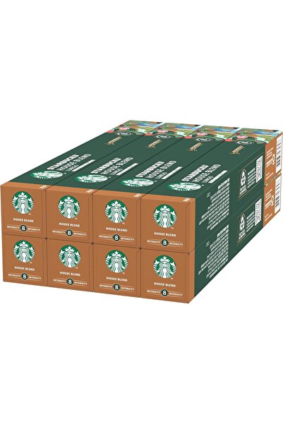 Starbucks House Blend by Nespresso Original Line Coffee Capsules Pack of 8