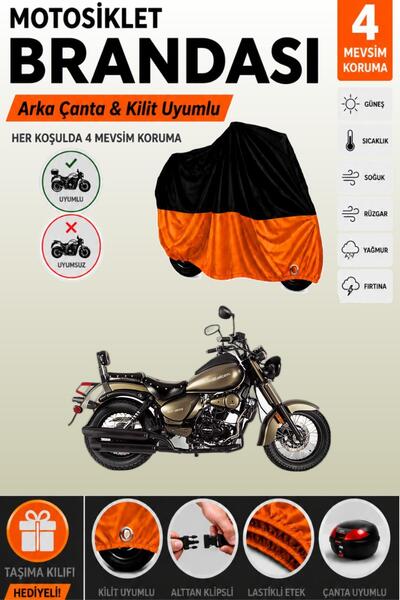 Cemku Double Black Top - Orange Bottom, Rear Bag Compatible Falcon Freedo.M 2...
