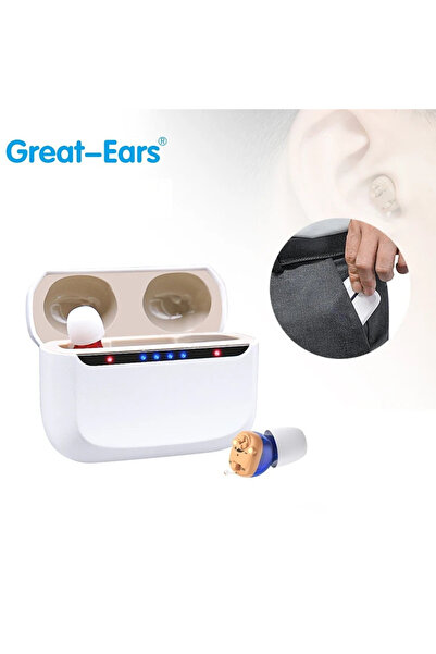 GreatEars Great-Ears G39 Επαναφορτιζόμενα Ψηφιακά Ακουστικά Βαρηκοΐας CIC - R...