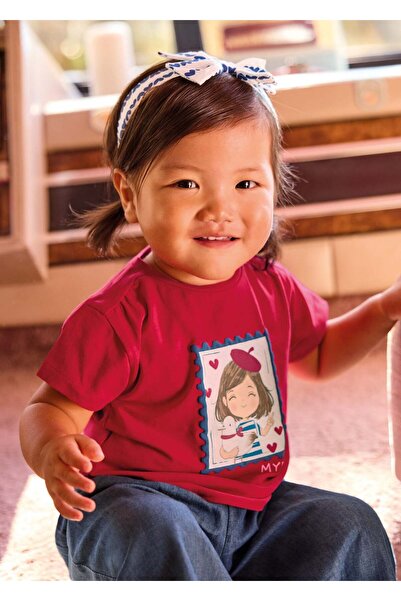 MAYORAL Baby Girl Tshirt with Headband Red