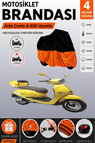 Cemku Double Black Top - Orange Bottom, Rear Bag Compatible Kuba Brilliant 50...