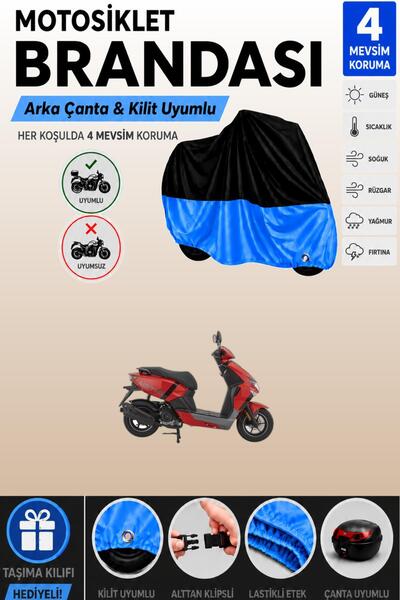 Cemku Double Black Top - Blue Bottom, Rear Bag Compatible Mondial Air Time Mo...