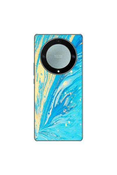 OEM Θήκη συμβατή με Honor Magic 5 Lite Σιλικόνης Gel TPU Μοντέλο Aqua Bloom