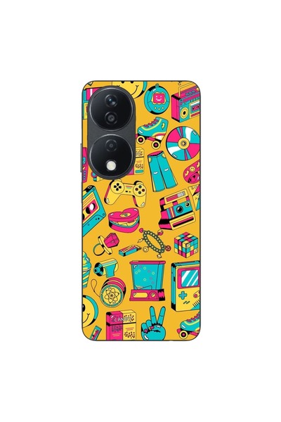 OEM Husa compatibila cu Honor X7b Silicon Gel Tpu Model Pop Art Vintage