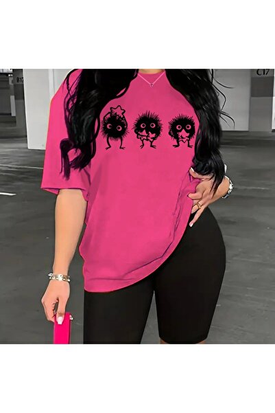 valeriae Tricou cu mânecă scurtă, croială lejeră, premium, cu imprimeu special