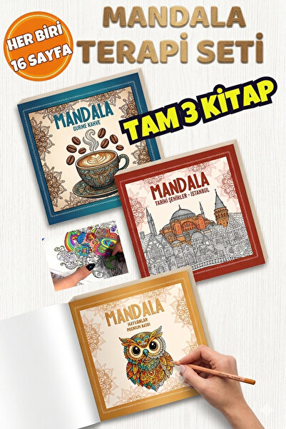 KBY Mandala Boyama Kitabı Hem Büyüklere hemde Küçüklere uygun Mandala Terapi ...